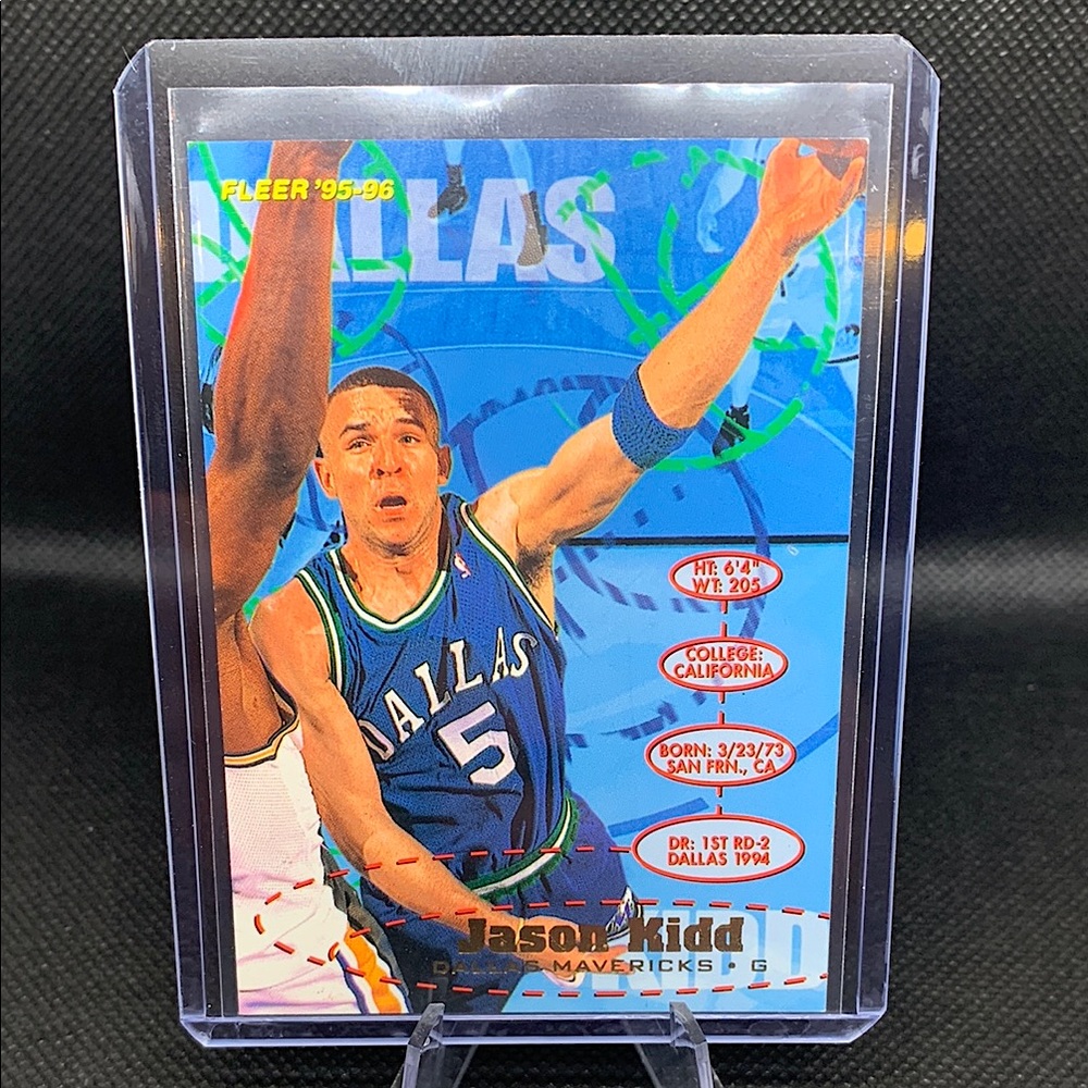 Jason Kidd 1995 Fleer NBA Dallas Mavericks Head Coach Perfect Condition